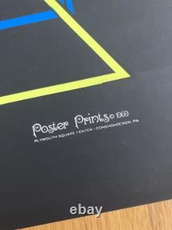 Rare Geometric Black Light Poster Prints 1969 1960s 24x35