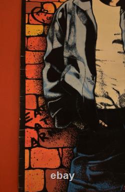Rare Happy Days Fonz Black Light Poster