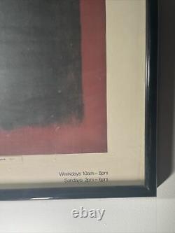 Rare MARK ROTHKO 1957 Light Red Over Black Lithograph Print Tate Gallery UK