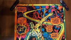 Rare Marvel Silver Surfer Black Light Poster 1971 Third Eye Jack Kirby