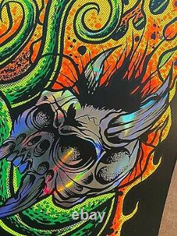 Rare Metallica Ktulu Rise Blacklight Lava Foil Poster 2020 Dirty Donny #/50