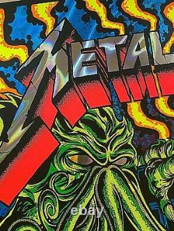 Rare Metallica Ktulu Rise Blacklight Lava Foil Poster 2020 Dirty Donny #/50