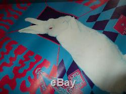 Rare Original 1960s White Rabbit Keep Your Head Dayglow Blacklight Orbit Poster