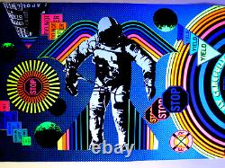 Rare? Original? 1969? Fly Carefully? Psychedelic Blacklight Poster? Apollo Astronaut