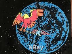 Rare Original Vintage 1969 Apollo 11 Blacklight Poster, Nasa Eagle Has Landed