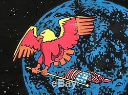 Rare Original Vintage 1969 Apollo 11 Blacklight Poster, Nasa Eagle Has Landed