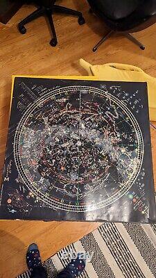 Rare Out Of Print Glow In The Dark 1980 Map Of Universe Celestial Arts Poster