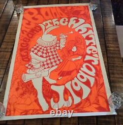 Rare Steve Sachs & Cathy Hill 1967 Alice and the White Rabbit Blacklight Poster