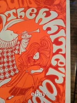 Rare Steve Sachs & Cathy Hill 1967 Alice and the White Rabbit Blacklight Poster