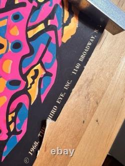 Rare VTG 1968 Orlando Macbeth Third Eye Black light Poster Coral Reef 710 33x21
