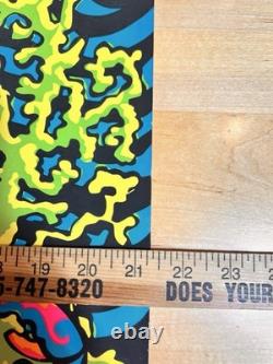 Rare VTG 1968 Orlando Macbeth Third Eye Black light Poster Coral Reef 710 33x21