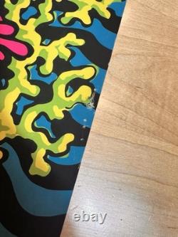 Rare VTG 1968 Orlando Macbeth Third Eye Black light Poster Coral Reef 710 33x21
