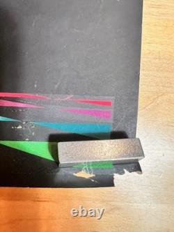 Rare VTG 1969 Wespac Nancy Parker Peacock Black Light Poster 26x22