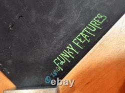 Rare VTG 1970 Funky Features Spaceways Black light Poster 26x20