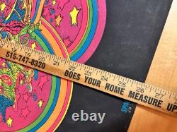 Rare VTG 1970 Funky Features Spaceways Black light Poster 26x20