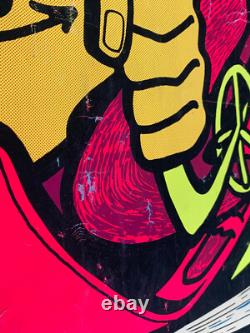Rare Vintage 1969 Ski Vail Colorado Blacklight Poster Sir Richard RJ Thompson