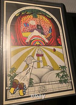 Rare Vintage 1970 Saladin Productions Rapid Transit Blacklight Poster-Petagno