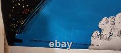 Rare Vintage 1971 Blacklight Outer Space Poster Houston Blacklight Distribution