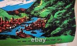 Rare Vintage 1971 Blacklight Outer Space Poster Houston Blacklight Distribution
