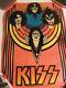 Rare Vintage 1976 Kiss Flocked Blacklight Poster Rock Band M. H. Stein Art