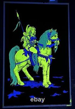 Rare Vintage ATTILA'S MATE Blacklight Poster 1969 Houston Blacklight Inc Nice