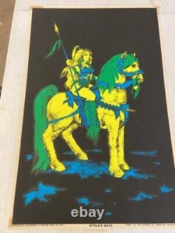 Rare Vintage ATTILA'S MATE Blacklight Poster 1969 Houston Blacklight Inc Nice