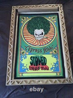 Rare Vintage Cypress Hill 1993 Stoned Is The Way Of The Walk Blacklight Poster
