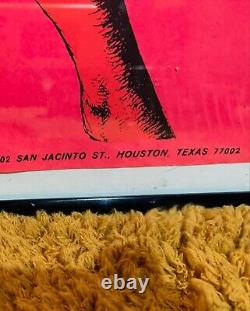 Rare Vintage Dead Stock 1970 Afro African War Queen Blacklight Poster Art Boho