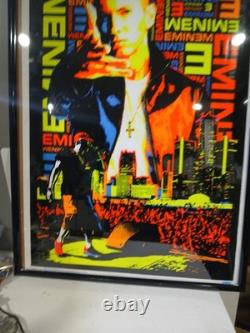 Rare Vintage Eminem Black Light Poster Slim Shady 35 X 23 Rap 9951 Bravado