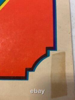 Rare Vintage Original Hair 60s Blacklight Poster Tribal Love Rock Music 35X23
