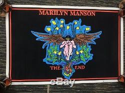 Rare Vtg 90s Marilyn Manson The End 96 Blacklight 23x35 Poster Scorpio Posters