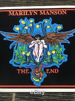 Rare Vtg 90s Marilyn Manson The End 96 Blacklight 23x35 Poster Scorpio Posters