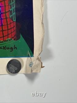 Rare Vtg White Rabbit In Wonderland East Totem West McHugh Blacklight