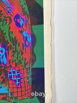 Rare Vtg White Rabbit In Wonderland East Totem West McHugh Blacklight