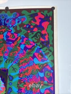 Rare Vtg White Rabbit In Wonderland East Totem West McHugh Blacklight