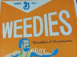 Rare Weedies Breakfast of Headstarters 1969 Dennis Dent Blacklight Poster