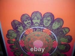 Rarest Beatles Stones Hendrix Dylan, Donavan The Monkees 1969 Blacklight Poster