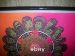 Rarest Beatles Stones Hendrix Dylan, Donavan The Monkees 1969 Blacklight Poster