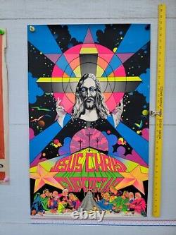 Retro Trippy JESUS CHRIST SUPERSTAR #680 Blacklight Poster Artist Mr. Witchita