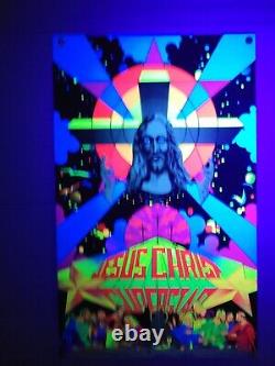 Retro Trippy JESUS CHRIST SUPERSTAR #680 Blacklight Poster Artist Mr. Witchita