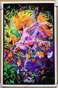 Revelation Sheila Wolk Artwork Gorgeous Fairy Butterflies OOP Blacklight Poster