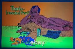 Richard Nixon Thanks I Needed That Original Vintage 1970s Black Light Poster 23