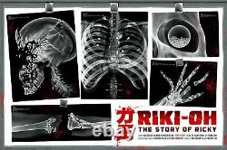 Riki-Oh Guts Oscar Chris Koehler Poster Screen Print Blacklight 36x24 Mondo
