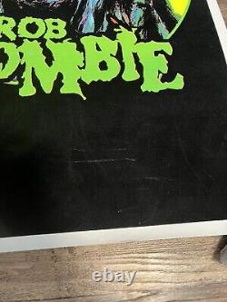 Rob White Zombie officially licensed? Blacklight Felt Poster 35 X 23 Rock N Roll