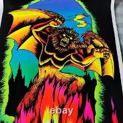 SATAN'S DEN Devil Horror Werewolf Beast Poster PP489 70s orig Velva Glow in Dark