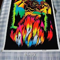 SATAN'S DEN Devil Horror Werewolf Beast Poster PP489 70s orig Velva Glow in Dark