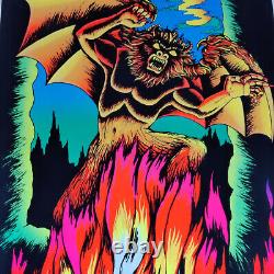 SATAN'S DEN Devil Horror Werewolf Beast Poster PP489 orig 70s Velva Glow in Dark