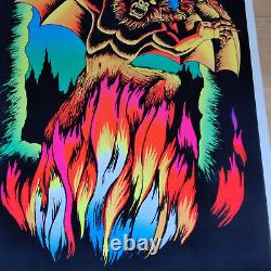 SATAN'S DEN Devil Horror Werewolf Beast Poster PP489 orig 70s Velva Glow in Dark