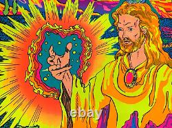 SERMON ON THE MOUNT 1971 VINTAGE THIRD EYE BLACKLIGHT POSTER By Roberta #7008