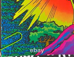 SERMON ON THE MOUNT 1971 VINTAGE THIRD EYE BLACKLIGHT POSTER By Roberta #7008